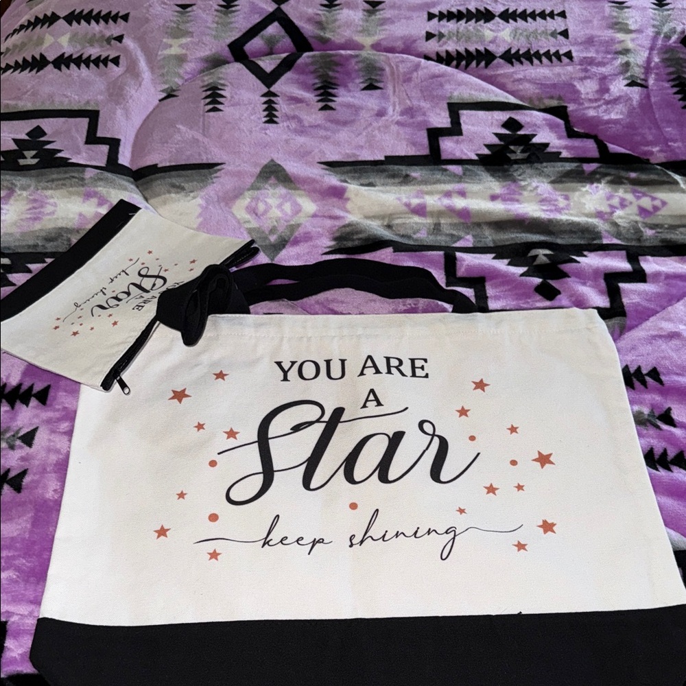 ✨You Are a Star Tote Bag - Black and White